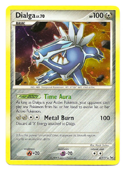 Pokemon Dialga Platinum Holo